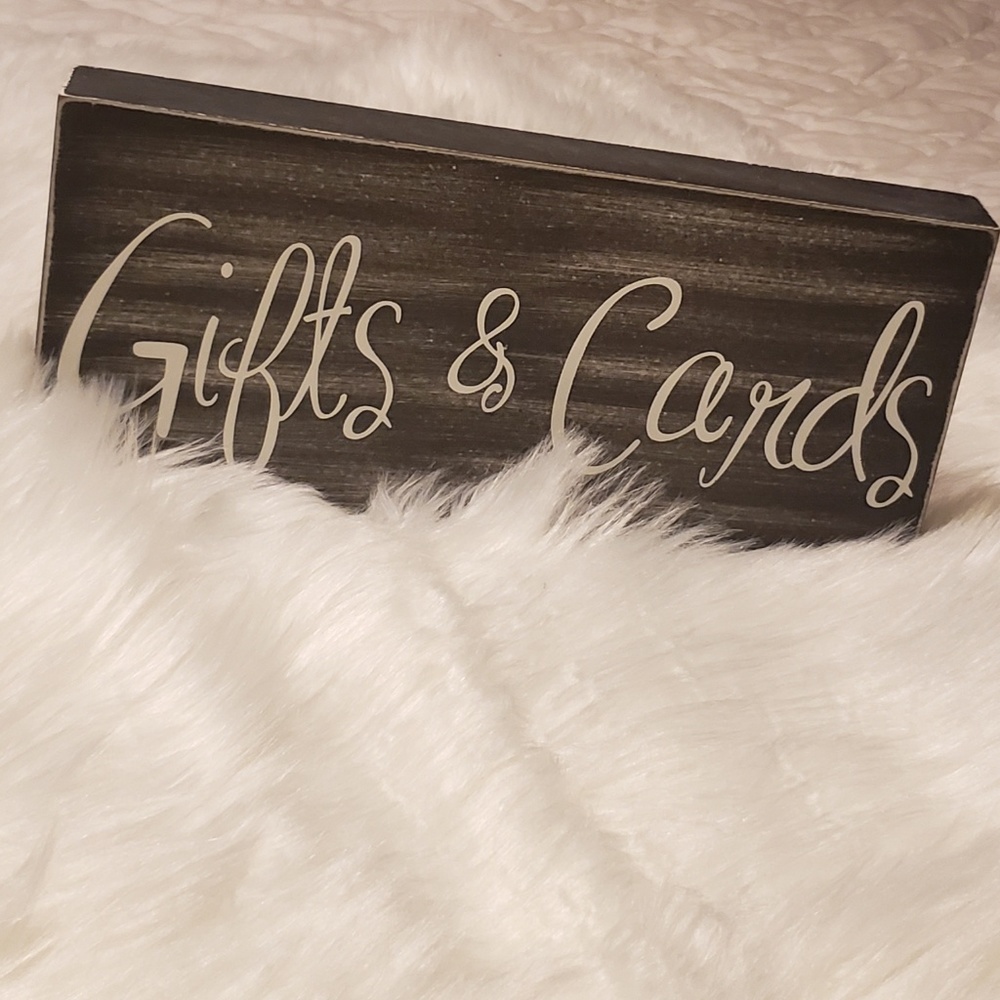 Wedding / Bday/ Baby Shower Gifts & Cards Sign